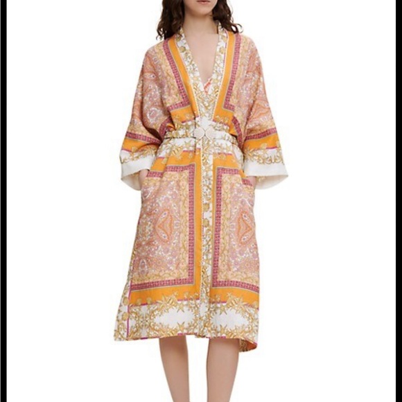 Maje Other - 🐚MAJE🐚 Voquillage Graphic-print Linen Kimono